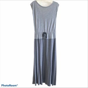 Gap Maxi Dress Grey Colorblock Size XS Tie Waist